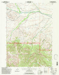 Pitchfork Wyoming Historical topographic map, 1:24000 scale, 7.5 X 7.5 Minute, Year 1991