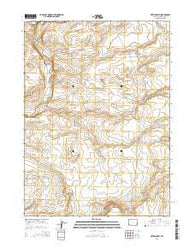 Pittman Well Wyoming Current topographic map, 1:24000 scale, 7.5 X 7.5 Minute, Year 2015