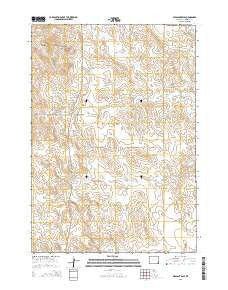 Pleasantdale Wyoming Current topographic map, 1:24000 scale, 7.5 X 7.5 Minute, Year 2015