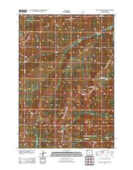 Plenty Coups Peak Wyoming Historical topographic map, 1:24000 scale, 7.5 X 7.5 Minute, Year 2012