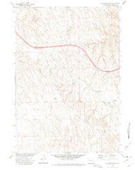 Ploessers Draw Wyoming Historical topographic map, 1:24000 scale, 7.5 X 7.5 Minute, Year 1972