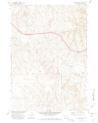 Ploessers Draw Wyoming Historical topographic map, 1:24000 scale, 7.5 X 7.5 Minute, Year 1972
