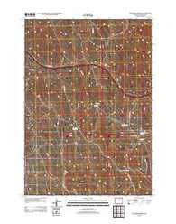 Ploessers Draw Wyoming Historical topographic map, 1:24000 scale, 7.5 X 7.5 Minute, Year 2012