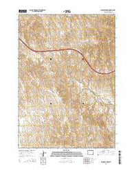 Ploessers Draw Wyoming Current topographic map, 1:24000 scale, 7.5 X 7.5 Minute, Year 2015