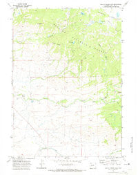 Pocket Creek Lake Wyoming Historical topographic map, 1:24000 scale, 7.5 X 7.5 Minute, Year 1969