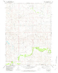 Poddy Creek Wyoming Historical topographic map, 1:24000 scale, 7.5 X 7.5 Minute, Year 1982