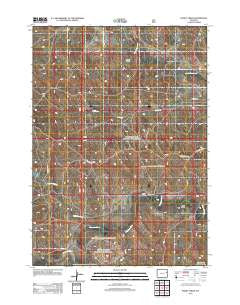 Poddy Creek Wyoming Historical topographic map, 1:24000 scale, 7.5 X 7.5 Minute, Year 2012