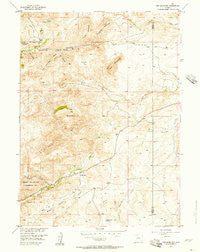 Poe Mountain Wyoming Historical topographic map, 1:24000 scale, 7.5 X 7.5 Minute, Year 1955