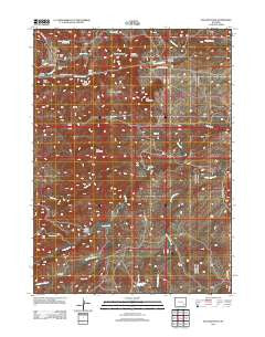 Poe Mountain Wyoming Historical topographic map, 1:24000 scale, 7.5 X 7.5 Minute, Year 2012