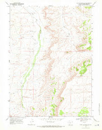 Point Of Rocks SW Wyoming Historical topographic map, 1:24000 scale, 7.5 X 7.5 Minute, Year 1968