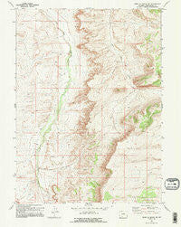 Point Of Rocks SW Wyoming Historical topographic map, 1:24000 scale, 7.5 X 7.5 Minute, Year 1968