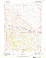 Point Of Rocks Wyoming Historical topographic map, 1:24000 scale, 7.5 X 7.5 Minute, Year 1968