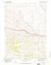 Point Of Rocks Wyoming Historical topographic map, 1:24000 scale, 7.5 X 7.5 Minute, Year 1968