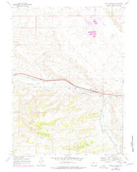 Point Of Rocks Wyoming Historical topographic map, 1:24000 scale, 7.5 X 7.5 Minute, Year 1968
