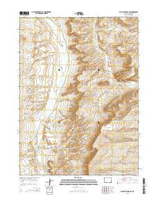 Point of Rocks SW Wyoming Current topographic map, 1:24000 scale, 7.5 X 7.5 Minute, Year 2015
