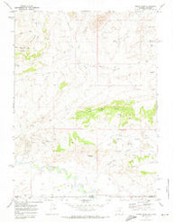Poison Basin Wyoming Historical topographic map, 1:24000 scale, 7.5 X 7.5 Minute, Year 1970