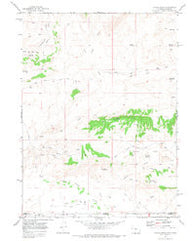 Poison Basin Wyoming Historical topographic map, 1:24000 scale, 7.5 X 7.5 Minute, Year 1970