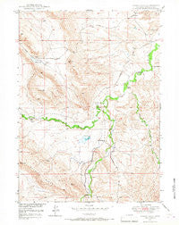 Poison Lake Wyoming Historical topographic map, 1:24000 scale, 7.5 X 7.5 Minute, Year 1949