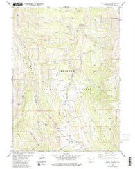 Poison Meadows Wyoming Historical topographic map, 1:24000 scale, 7.5 X 7.5 Minute, Year 1980