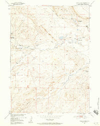 Poison Spider Wyoming Historical topographic map, 1:24000 scale, 7.5 X 7.5 Minute, Year 1951