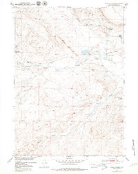 Poison Spider Wyoming Historical topographic map, 1:24000 scale, 7.5 X 7.5 Minute, Year 1951