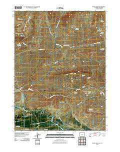 Poison Basin Wyoming Historical topographic map, 1:24000 scale, 7.5 X 7.5 Minute, Year 2010