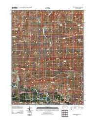 Poison Basin Wyoming Historical topographic map, 1:24000 scale, 7.5 X 7.5 Minute, Year 2012