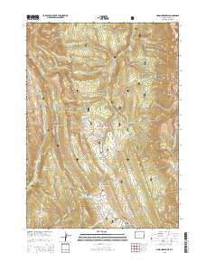 Poison Meadows Wyoming Current topographic map, 1:24000 scale, 7.5 X 7.5 Minute, Year 2015