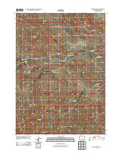Poison Spider Wyoming Historical topographic map, 1:24000 scale, 7.5 X 7.5 Minute, Year 2012