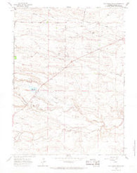 Pole Creek Ranch Wyoming Historical topographic map, 1:24000 scale, 7.5 X 7.5 Minute, Year 1963