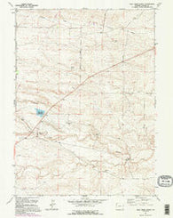Pole Creek Ranch Wyoming Historical topographic map, 1:24000 scale, 7.5 X 7.5 Minute, Year 1991