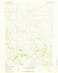 Pole Gulch Wyoming Historical topographic map, 1:24000 scale, 7.5 X 7.5 Minute, Year 1961