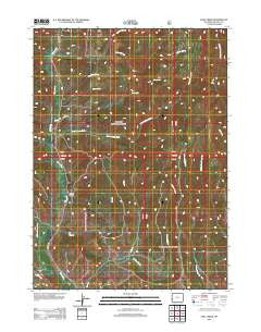 Pole Creek Wyoming Historical topographic map, 1:24000 scale, 7.5 X 7.5 Minute, Year 2012