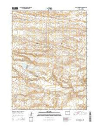 Pole Creek Ranch Wyoming Current topographic map, 1:24000 scale, 7.5 X 7.5 Minute, Year 2015