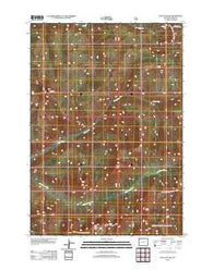 Pollux Peak Wyoming Historical topographic map, 1:24000 scale, 7.5 X 7.5 Minute, Year 2012