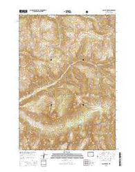 Pollux Peak Wyoming Current topographic map, 1:24000 scale, 7.5 X 7.5 Minute, Year 2015
