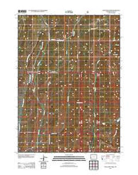 Porcupine Creek Wyoming Historical topographic map, 1:24000 scale, 7.5 X 7.5 Minute, Year 2012
