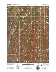 Porcupine Creek Wyoming Historical topographic map, 1:24000 scale, 7.5 X 7.5 Minute, Year 2012