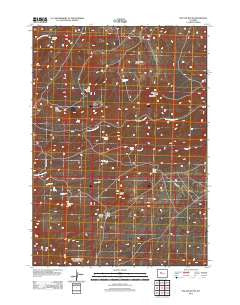 Potato Butte Wyoming Historical topographic map, 1:24000 scale, 7.5 X 7.5 Minute, Year 2012