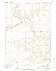 Powder Mountain NE Wyoming Historical topographic map, 1:24000 scale, 7.5 X 7.5 Minute, Year 1970