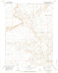 Powder Mountain NE Wyoming Historical topographic map, 1:24000 scale, 7.5 X 7.5 Minute, Year 1970