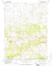 Powder Mountain Wyoming Historical topographic map, 1:24000 scale, 7.5 X 7.5 Minute, Year 1970