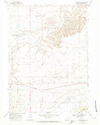 Powder River Wyoming Historical topographic map, 1:24000 scale, 7.5 X 7.5 Minute, Year 1968