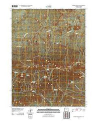 Powder Mountain Wyoming Historical topographic map, 1:24000 scale, 7.5 X 7.5 Minute, Year 2010