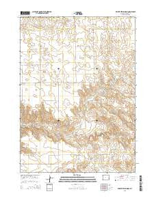 Prairie View School Wyoming Current topographic map, 1:24000 scale, 7.5 X 7.5 Minute, Year 2015