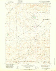 Pratts Soda Lakes Wyoming Historical topographic map, 1:24000 scale, 7.5 X 7.5 Minute, Year 1950
