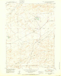Pratts Soda Lakes Wyoming Historical topographic map, 1:24000 scale, 7.5 X 7.5 Minute, Year 1950