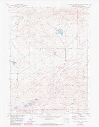 Pratts Soda Lakes Wyoming Historical topographic map, 1:24000 scale, 7.5 X 7.5 Minute, Year 1949