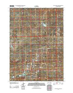 Pratts Soda Lakes Wyoming Historical topographic map, 1:24000 scale, 7.5 X 7.5 Minute, Year 2012