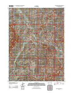 Prehistoric Rim Wyoming Historical topographic map, 1:24000 scale, 7.5 X 7.5 Minute, Year 2012